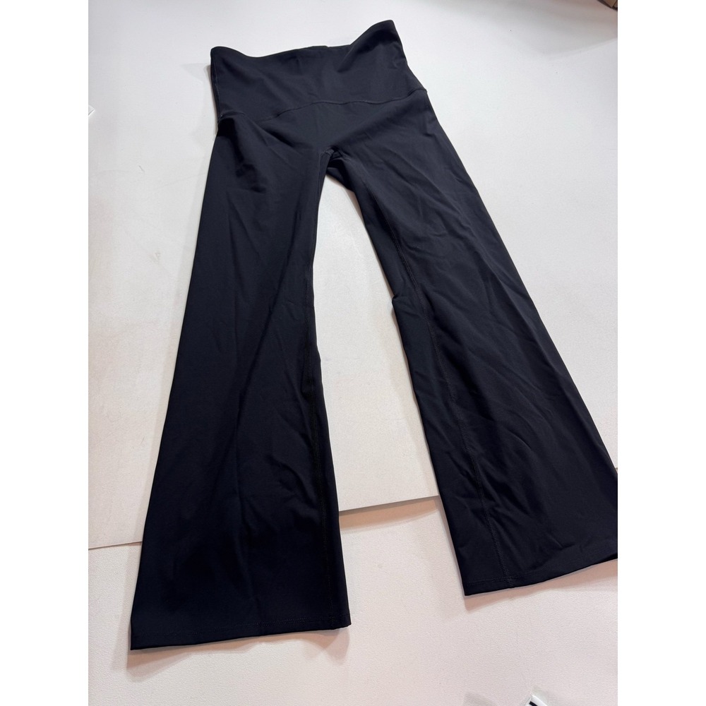Spanx Leggings Womens Petite XL Black Booty Boost Flare Compression Pants